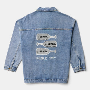 I'm Only Bad/Spanked Double-sided   Denim Jacket