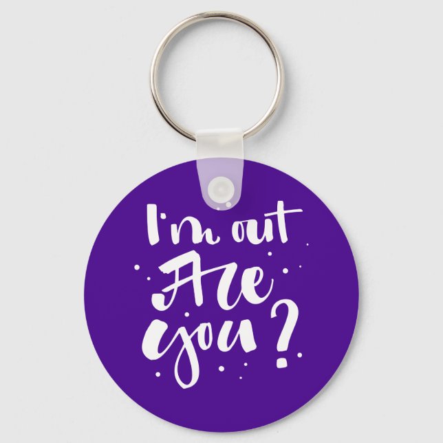 I'm Out Are You? Key Ring (Front)
