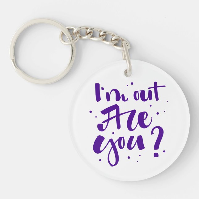 I'm Out Are You? Key Ring (Front)