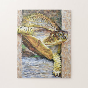 I'm Out of Here! Box Turtle Jigsaw Puzzle