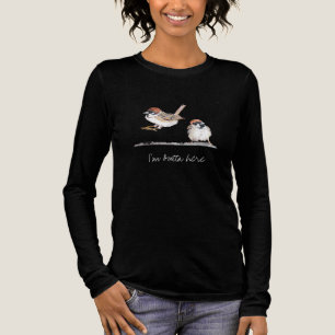 I'm Outta Here Fun Sparrow Humour Cute Bird Tri-Blend Shirt
