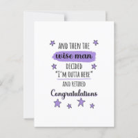 I'm Outta Here" Funny Retirement