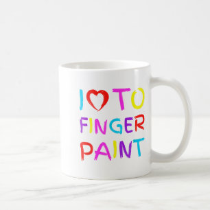 Im Paint, I Love To Finger Paint, Funny Couple Val Coffee Mug