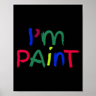I'm Paint Matching I Love To Finger Paint Couple V Poster