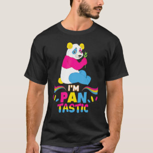 I'm Pan Tastic Fantastic Pansexual Panda Lgbt Gay  T-Shirt
