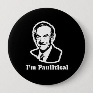 I'M PAULITICAL 10 CM ROUND BADGE