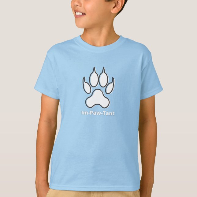 Im-Paw-Tant Kids&#x27; Basic T-Shirt (Front)