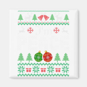 I'm Peace I Come In Couple Matching Ugly Christmas Magnet