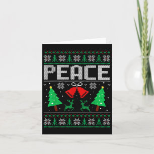 Im Peace - I Come In Peace Couple Matching Ugly Ch Card