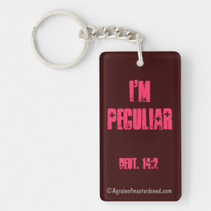 I'm Peculiar Key Ring