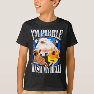 Im Pibble Wash My Belly Frenchie Bulldog  T-Shirt