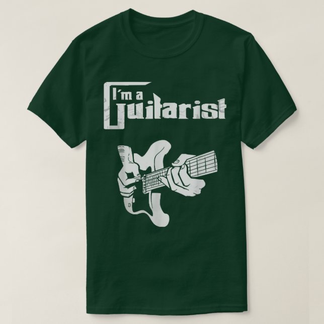 Im Playing Guitar REGuitarist tee Gift For Mens Da (Design Front)