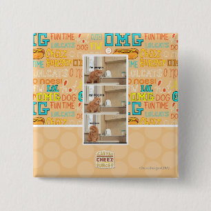 I'm poopin! 15 cm square badge