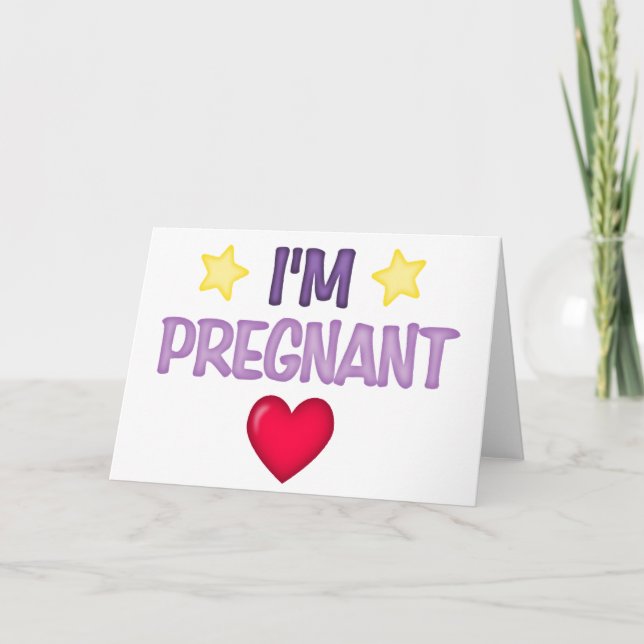 I'm Pregnant Announcement (Front)