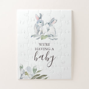 I'm Pregnant Baby Announcement Jigsaw Puzzle