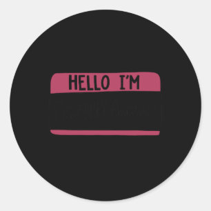I'm Probably Anxious Mental Health Suicide Awarene Classic Round Sticker