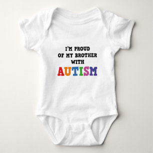 I'm Proud Of My Brother With Autism Baby Bodysuit