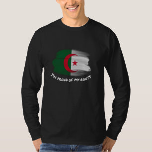 I'm Proud of My Roots - Vintage Algeria Flag Patri T-Shirt