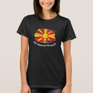 I'm Proud of my Roots - Vintage Macedonian America T-Shirt
