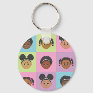 I'm Proud to Be Natural Me! Tile Gifts! Key Ring