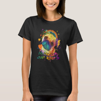 Im Pugfect What About It Pug Animal Pun Dutch Bull T-Shirt