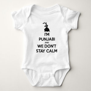 I'm Punjabi and We Don't Keep Calm Baby Bodysuit