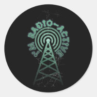 I'm Radio Active With Tower Antenna Funny Ham Radi