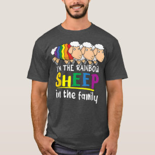 I'm Rainbow Sheep Family Gay Pride LGBTQ LGBT Prid T-Shirt