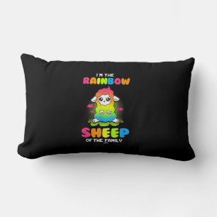 Im rainbow sheep of family Cute Sheep Design Lumbar Cushion