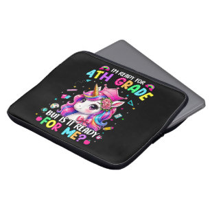 Im Ready for 4th Grade Unicorn First Day of School Laptop Sleeve