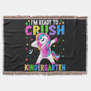 I'm Ready For Kindergarten Back To School Throw Blanket