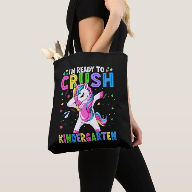I'm Ready For Kindergarten Back To School Tote Bag (Close Up)