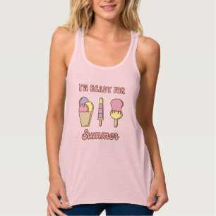 I'm ready for summer funny ice cream singlet