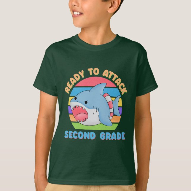 I'm Ready to Attack 2nd Grade back to School T-Shirt (Front)