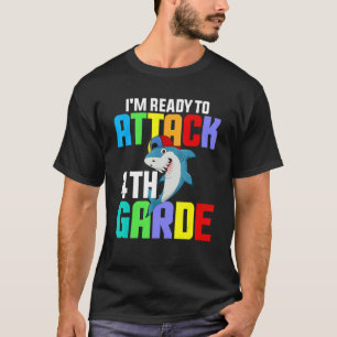 I'm Ready To Attack 4th Grade Shark Back To School T-Shirt