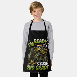 I'm Ready to Crush 2nd Grade Monster Truck Apron