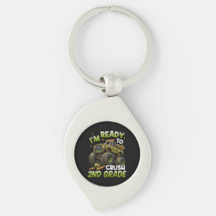 I'm Ready to Crush 2nd Grade Monster Truck Key Ring