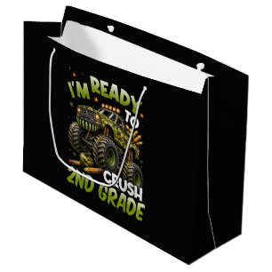 I'm Ready to Crush 2nd Grade Monster Truck Large Gift Bag