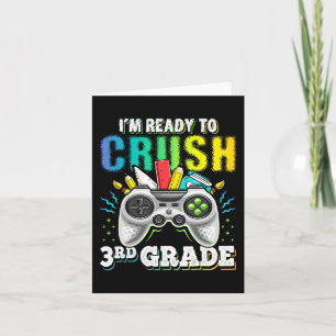 I'm Ready to Crush 3rd Grade Back to School Video  Card