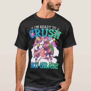 I'm Ready to Crush 3rd Grade Kids  Cute Dabbing Un T-Shirt