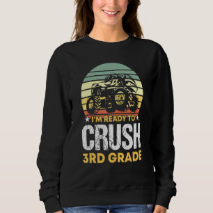 Im Ready To Crush 3rd Grade Retro Vintage Boys Mon Sweatshirt