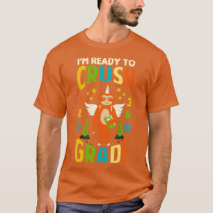 Im Ready To Crush 3rd Grade Unicorn Sloth Back To T-Shirt