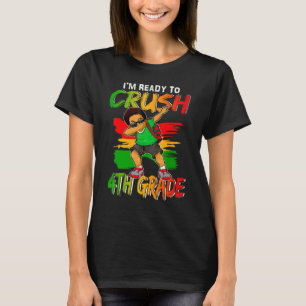 I'm Ready To Crush 4th Grade Black Dab Boy T-Shirt