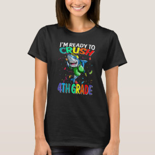I'm Ready To Crush 4th Grade Shark Back To School T-Shirt
