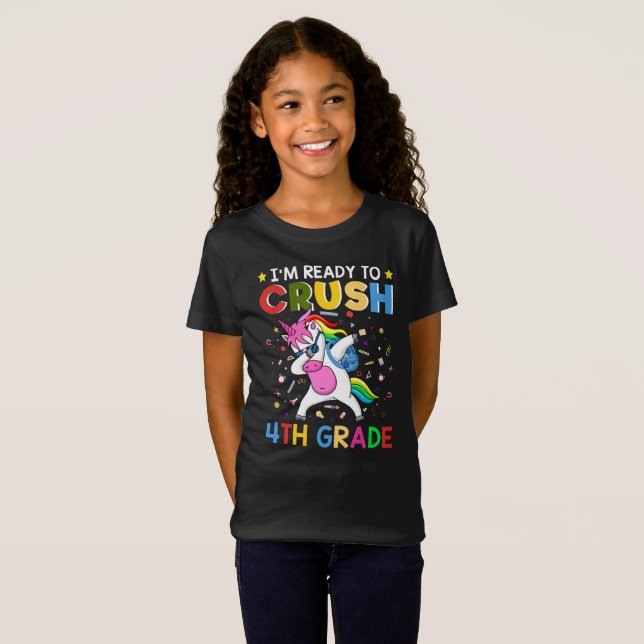 I'm Ready To Crush 4th Grade T-Shirt (Front Full)