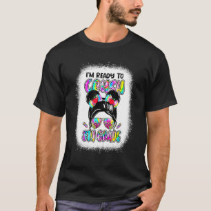 I'm Ready To Crush 8th Grade Messy Bun Girl Back T T-Shirt
