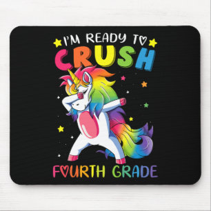 I'm Ready To Crush Fourth Grade Fun Dabbing Unicor Mouse Pad