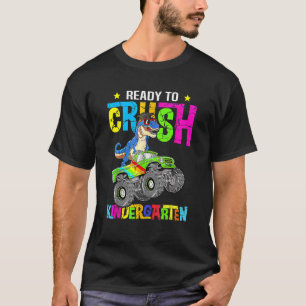 Im Ready To Crush Kindergarten Dinosaur Rex Back T T-Shirt