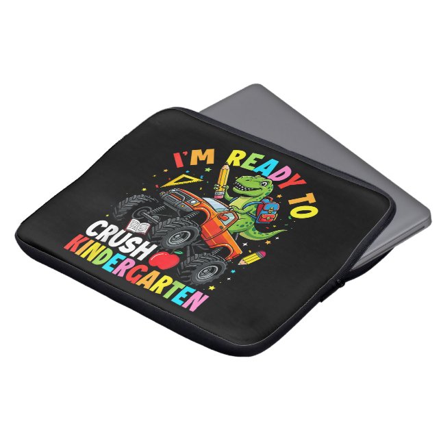 I'm Ready to Crush Kindergarten First Day Laptop Sleeve (Front Top)