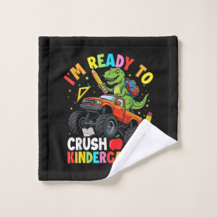 I'm Ready to Crush Kindergarten First Day Wash Cloth